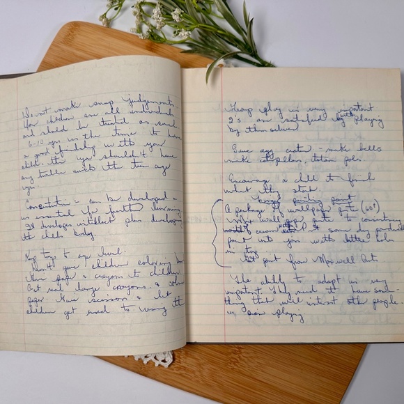 Vintage 1950s–60s Student’s MSS Book ✒️ Handwritten Notes + Blank Pages - Picture 3 of 8